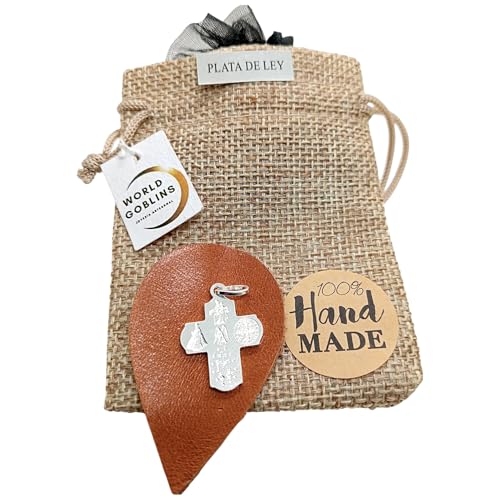 WORLD GOBLINS Colgante Cruz del Perdón en Plata de Ley 925, Medalla Devocional - Joyería Religiosa Espiritual Protección y Fe – Hecha a Mano en Córdoba. Joyería Regalo (925 Cruz del Perdón)