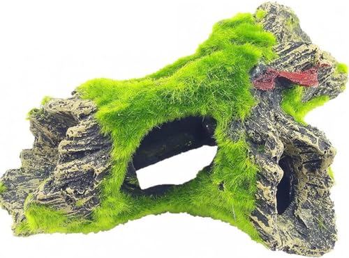 MaoNativey Decoração de aquário, ornamento para aquário de caverna, esconderijo peixes para decoração de caverna aquário