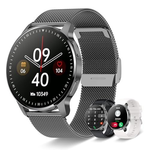 Betatree Smartwatch Mulher homem com chamadas Bluetooth, 1,32" relógio de fitness inteligente redondo, 20 modos desportivos Smart Watch podómetro monitor sono pulsómetro, pulseira atividade Android
