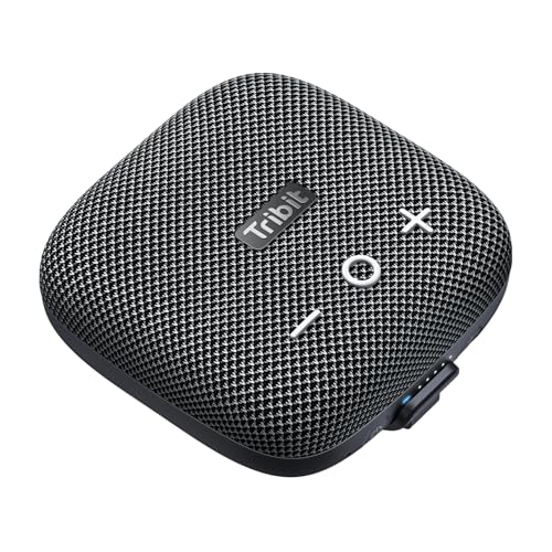 Tribit Tragbare Bluetooth Outdoor Lautsprecher: IP67 Wasserdichte Lautsprecher mit Leistungsstarkem Lautem Sound Kabellosem Stereo-Pairing und XBass für Outdoor-Reisen und Radfahren - StormBox Micro 2