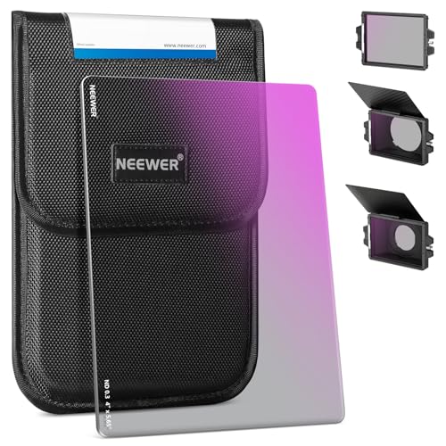 NEEWER ND0,3 Filtro ND quadrado (1 parada), 4 x 5,65 polegadas, dupla face 30 multi nano revestido, filtro de densidade neutra para NEEWER Matte Box, compatível com Tilta, compatível com SmallRig