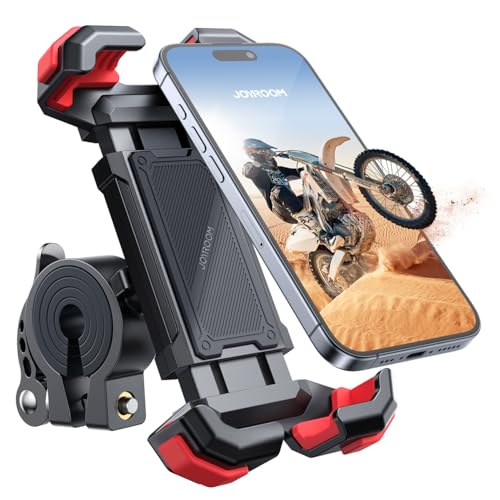 JOYROO Suporte móvel para moto, 160 mph anti-vibração e 1s lock: suporte para telemóvel de bicicleta, 【5S de montagem e 360 ° rotativo】Suporte de telemóvel para moto, suporte de bicicleta para iPhone