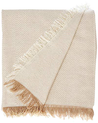 Martina Home Foulard multiuso espinha 300 x 260 cm, cru / bege