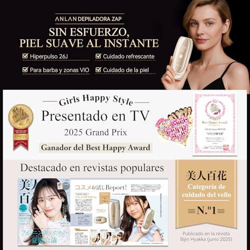 ANLAN Zap IPL 26J Power Depiladora a laser, indolor, tecnologia safira refrigeração, elo facial/VIO, laser remoção de alta potência casa, 5 flash 0,18 s, cuidado com a pele de mulher, corpo inteiro
