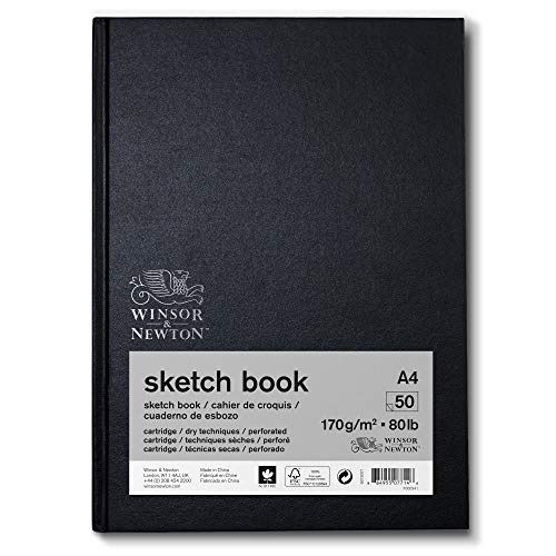 Winsor & Newton Caderno de esboço, branco natural, DIN A4