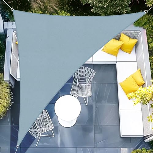 Sunnylaxx 5 x 5 x 7 m, toldo impermeável, cinzento, azul, toldo exterior, terraço, proteção contra raios UV, para exteriores, pérgolas e jardim, terraços