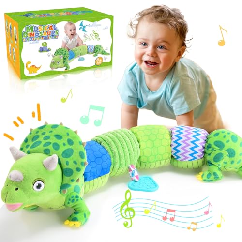 Toyzey Brinquedos bebés 0-6 meses, presentes para bebé 0-6 meses brinquedo Montessori bebé 0-6 meses peluche musical barriga bebé presente para recém-nascido 0-6 meses brinquedo sensorial 0-6 meses