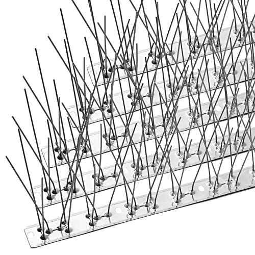 OFFO Espetos anti-pombos, espetos para pombos, inoxidável de 1,3 cm, espetos de pombas exteriores resistentes para varandas, tetos, jardins ou barreiras privadas.