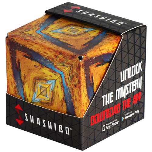 SHASHIBO Cubo Transformável - Cubo anti-stress patenteado e premiado com 36 ímans de terras raras - Transforma em mais de 70 formas (Wild Series - Savannah)