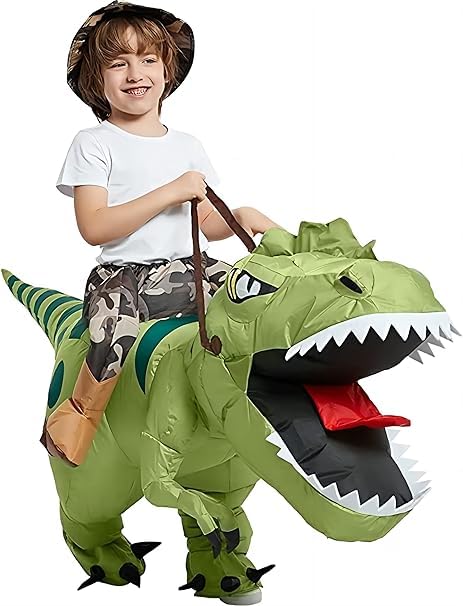 FXICH Infláveis Dion disfarces insufláveis dinossauro fato adulto dinossauro fato de carnaval festa Dino disfarce homens mulheres