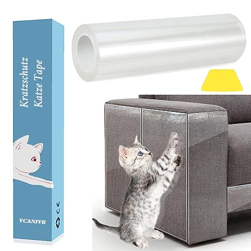 VCANIVR Fita anti-riscos para gatos 30 cm * 300 cm, fita protetora de móveis, fita de treino anti-riscos para gatos, fita de dupla face anti-riscos para tapetes, sofás, portas