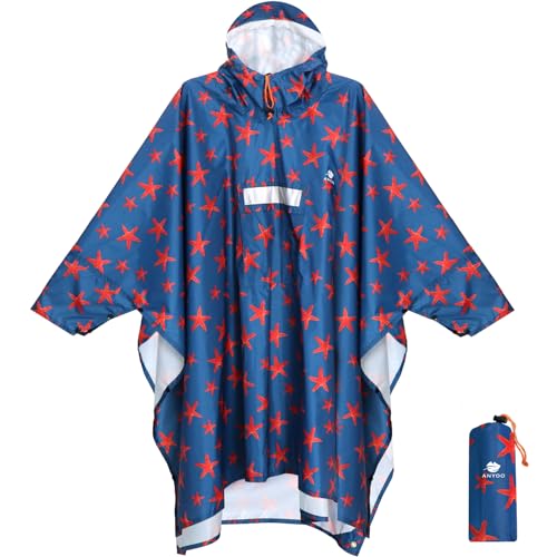 Anyoo Capa de chuva reversível, respirável, leve, à prova de água, multifuncional, com capuz de lona, tenda de campanha, ideal para o ar livre, acampamentos, excursões e pesca