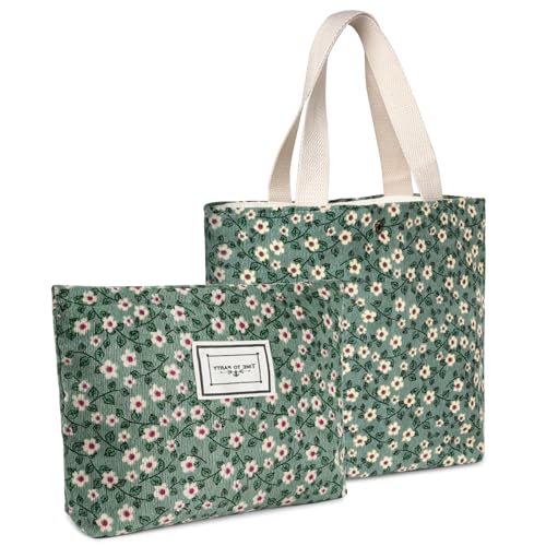 Aucuu Neceser maquilhagem para mulher, sacos cosméticos de tecido de veludo com fecho de correr, necessidade de maquilhagem floral, necessidade de viagem portátil, multifuncional organizador de viagem