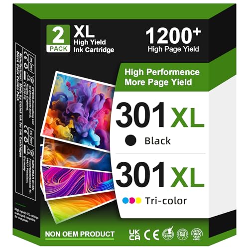 301XL cartuchos de tinta refabricados para HP 301 para HP 301 preto e cor, 301 XL tinta impressora para HP Envy 4500 5530 4508 4504 DeskJet 2540 1510 1050 1050 100 100 1000 50A 30 50 3050a 2544