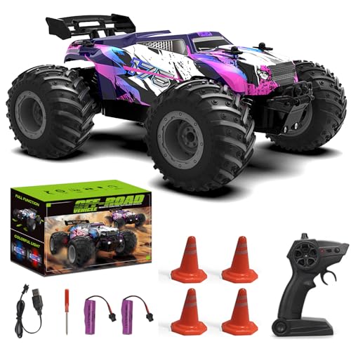 FEIMUOSI Carro telescópico RC carro: 1: 18 20 km/h veículo todo-o-terreno RC carro com luz led und 2 baterias, 2,4 GHz Offroad RC Crawler, presente perfeito para crianças