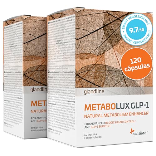 GLP-1 com berberina, crómio e amoreira branca - cápsulas veganas para suporte natural de GLP - fornecimento para 60 dias - Metabolux Sensilab