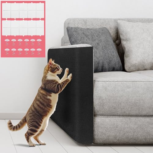 Protetor sofá gatos riscos autocolante - alophoty 200 x 40 cm raspador para gatos sofá, tecido arranhador de gatos, durável, amigável com gatos, fácil de instalar para donos de gatos