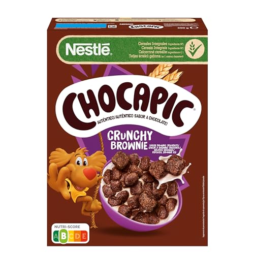 Chocapic Cereais Nestlé de trigo integral e milho torrados, com cacau, embalagem de 300 g