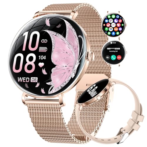 LIGE 2025 Relógio inteligente mulher, 1,43" AMOLED Smartwatch com chamadas, monitor de sonho, IP68 impermeável, 2 correias, pulseira atividade 100 modos desportivos para Android iOS