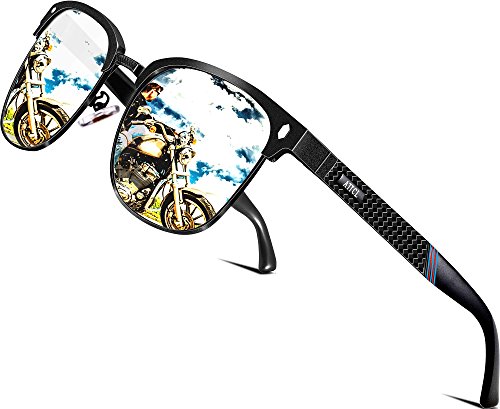 ATTCL Homem óculos de sol polarizados estrutura de metal Al-Mg UV400 CAT 3 CE