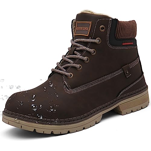Botas de homem mulher quente pele botins de neve antiderrapantes inverno impermeáveis Trekking ao ar livre sapatos