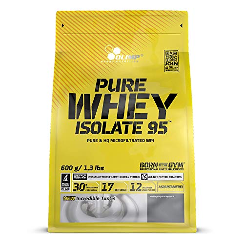 Olimp Sport Nutrition Proteína pura Whey isolada com sabor baunilha - 600 g