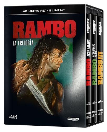 Rambo - La Trilogia (4K UHD + Blu-ray) Pack 3 peliculas: Acorralado Parte I / Acorralado Parte II / Rambo III