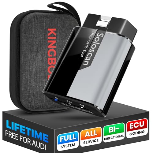 KINGBOLEN Soloscan OBD2 Diagnóstico para Volkswagen/Audi/Skoda/Seat/Bentley/Bugatti/Lamborghini, Diagnóstico de todos os sistemas, 50 serviços, atualizações gratuitas