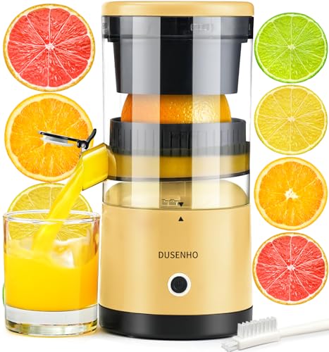 Espremedor elétrico laranja espremedor de citrinos portátil com USB e escova de limpeza para laranja, limão e toranja