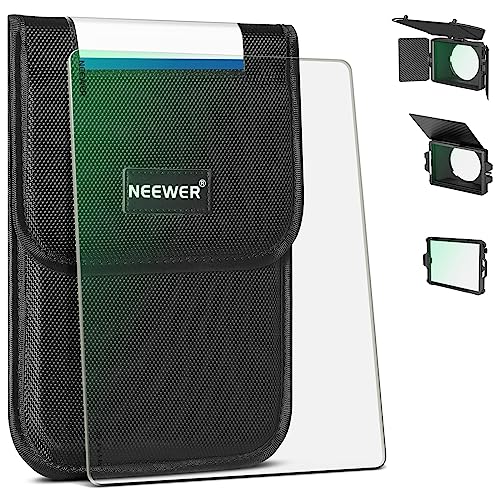 NEEWER Filtro UV quadrado de 4" x 5,65", filtro protetor de cinema com revestimento múltiplo compatível com Tilta compatível com SmallRig e outras caixas opacas, moldura grossa de 4 mm/vidro ótico