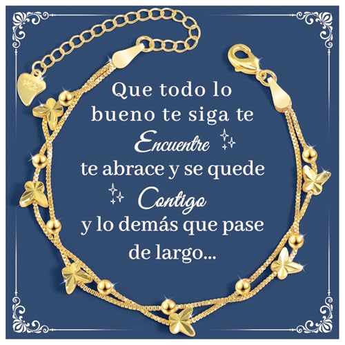 YELUWA Presentes originais para mulher, presente Dia da Mãe pulseira prata mulher presente aniversário amiga Natal presentes amiga amiga namorada aniversário pulseira mãe mãe e filha avó menina