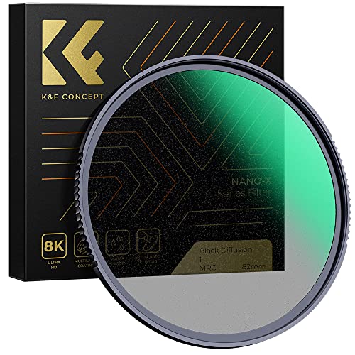 K&F Concept Nano-X Filtro Black-Mist 1, filtro de difusor de vidro ótico para amaciador de retrato imagem e vídeo