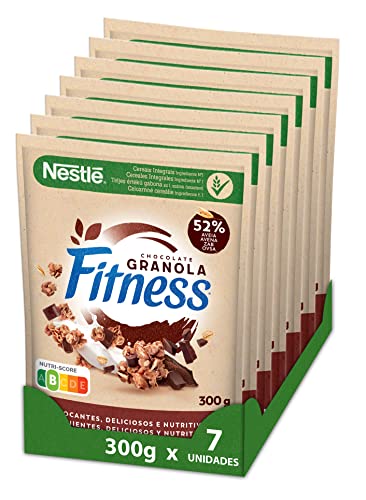 Cereales Nestlé Granola Nestlé Fitness Chocolate, 7 embalagens de 300 g