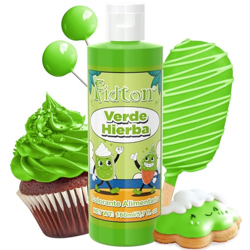 Corante alimentar 160 ml - grande capacidade corantes alimentares substituição altamente concentrada para decoração de bolos, cor alimentar para Fondant cores, Donuts - verde erva