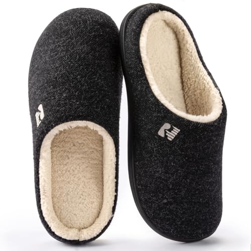 RockDove Sapatilhas de Clog com forro de Sherpa e espuma viscoelástico para homem