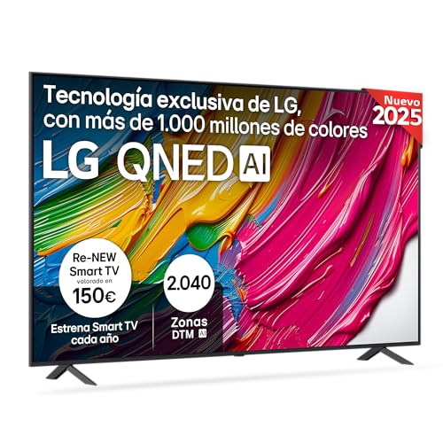 LG 86QNED80A6A Televisão 86", 4K QNED EVO, Smart TV, WebOS 25, processador potente e inteligente, Super Upscaling, Dolby Dilgital Plus, Alexa/Google Assistant, preto
