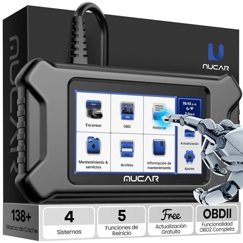 mucar OBD2 Diagnóstico, CS4 Diagnóstico de carro multimarca com 5 funções de reinício (reinicialização de óleo/EPB/SAS/TPMS/ETS) e 4 sistemas (ABS/SRS/ECM/Tcm), diagnóstico de carro para atualização