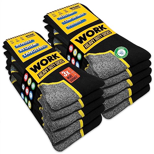 SOXCO 10 pares meias de trabalho homem WORK Socks