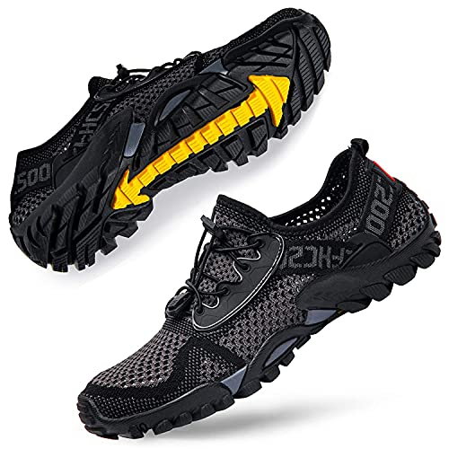DimaiGlobal Sapatilhas de trekking para homens verão sandálias desportivas pescador praia sapatos casuais respirável sapatilhas de caminhada