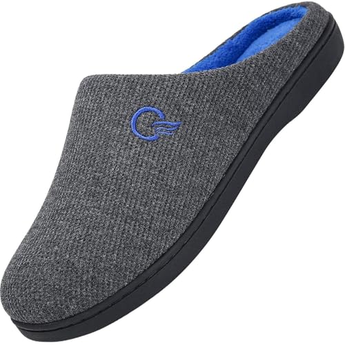 Chinelos de estar em casa para mulher, homem, chinelos de espuma viscoelástica quentes, antiderrapantes, interior ao ar livre