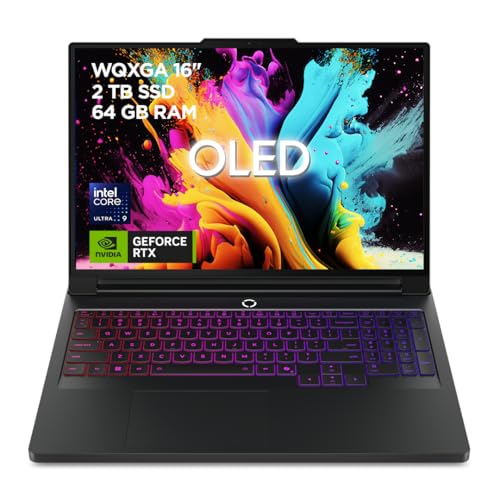 Lenovo Legion Pro 7 Gen 10 – Portátil Gaming IA de 16" OLED (Intel Core Ultra 9 275HX, NVIDIA GeForce RTX 5090, 64 GB RAM, 2 TB SSD, 240Hz, Wi-Fi 7, Win 11 Home) Teclado RGB QWERTY Preto