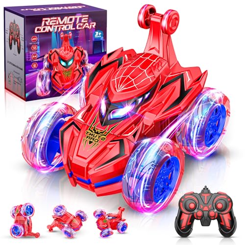 Braxel Carro telescópico crianças 3 4 5 6 anos, Spider brinquedos crianças 3 4 5 6 7 8 9 anos presente de Natal criança presente menino menina 3-10 anos carros para crianças carro rádio control RC