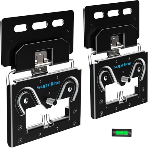 Supcline Slim suporte TV parede compatível com 14 - 80 polegadas moldura / plana LED QLED TVs, fixação TV parede de baixo perfil, aparência minimalista, suporta até 45 kg