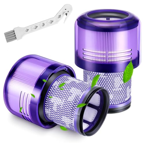 SupRovare 2 filtros para Dyson V11 V15, lavável filtro de substituição para Dyson V11 Torque Drive V11 animal V11 Complete V11 extra V15 Detect V15s Detect aspirador
