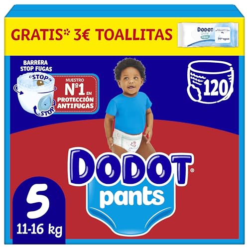 Dodot Pants Fralda-cuecas tamanho 5, 120 fraldas, 11 kg - 17 kg