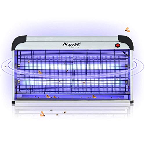 ASPECTEK Candeeiro anti-mosquitos elétrico 40 W 2800 V - | Candeeiro UV repelente de mosquitos mata mosquitos elétrico para uso interior