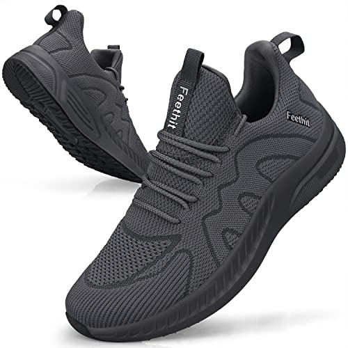 Feethit Sapatilhas desportivas sapatilhas corrida para homem correr jogging caminhar ambas ginásio fitness atlético ténis trabalho sapatilhas leves respiráveis sapatilhas desportivas homem