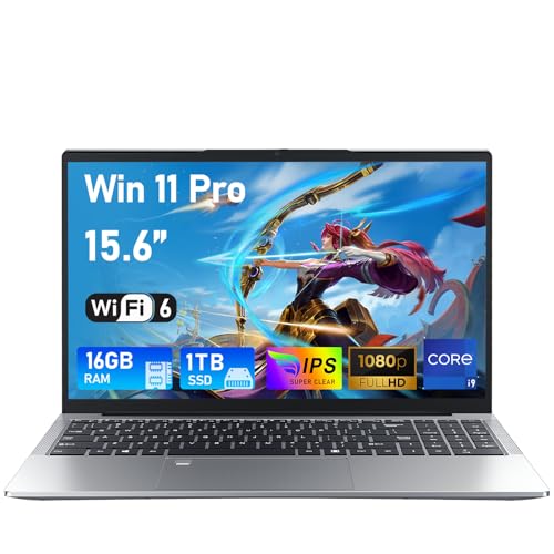 FUNYET 2025 Computador portátil i9-11900H processador de 8 cores Gaming Laptop 16 GB DDR4 1 TB SSD IPS 1920 × 1080 Win 11 Pro com RJ45 Type-C WiFi 6 BT 5.2025 USB 3.0 Teclado retroiluminado