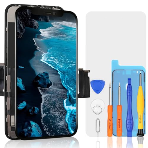 bokman Ecrã táctil LCD para iPhone XR preto, substituição de ecrã por kit de reparação