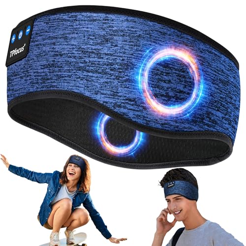 TPfocus Auriculares diadema ASMR auriculares sem fios faixa desportiva recarregável para dormir para meditar, correr, ioga, festival de música Dress Up, presente homem e mulher